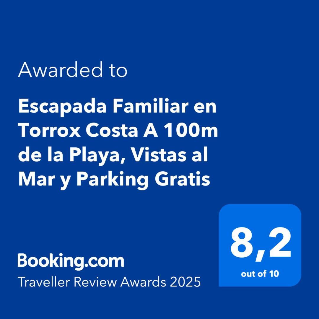 Escapada Familiar En Torrox Costa A 100M De La Playa, Vistas Al Mar Y Parking Gratis Apartment Exterior photo